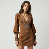 Speranța – Rochie mini cu broderie