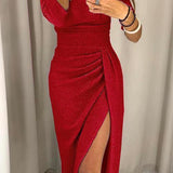 Aura – Rochie sclipitoare cu umeri goi