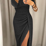Aura – Rochie sclipitoare cu umeri goi