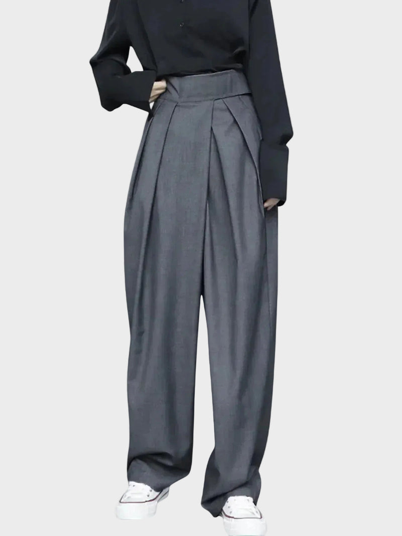 Dalila – Pantaloni largi cu pliuri
