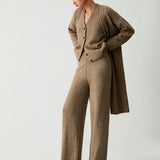 Lucia – Set cardigan lung și vestă