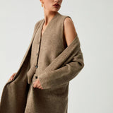 Lucia – Set cardigan lung și vestă