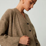 Lucia – Set cardigan lung și vestă