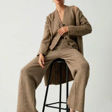Lucia – Set cardigan lung și vestă