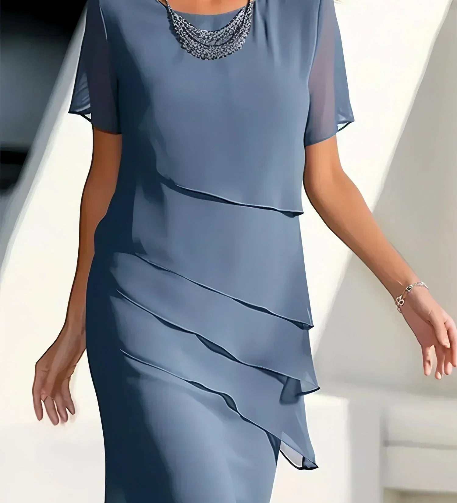 Alexandra – Rochie cu volane suprapuse