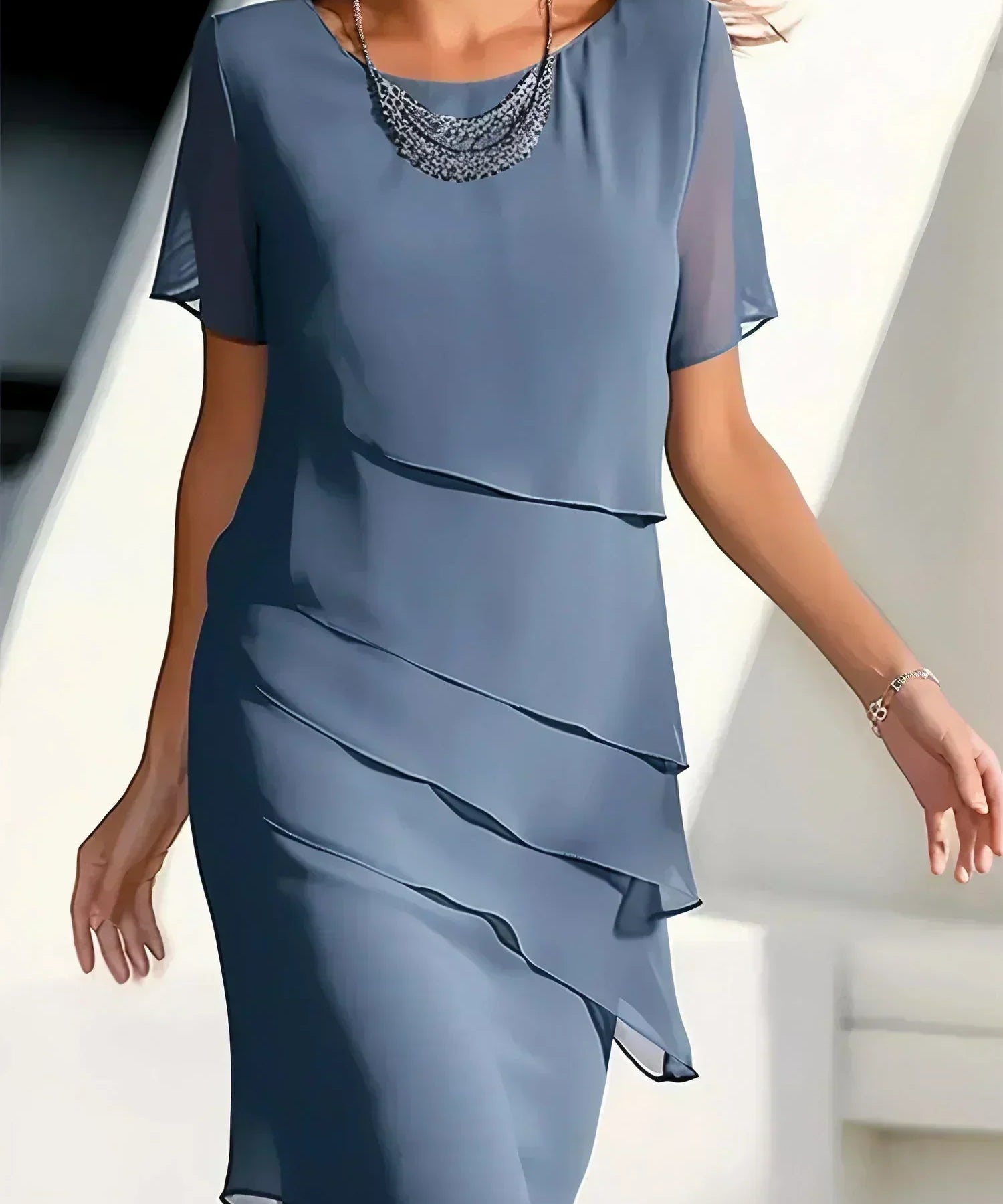 Alexandra – Rochie cu volane suprapuse
