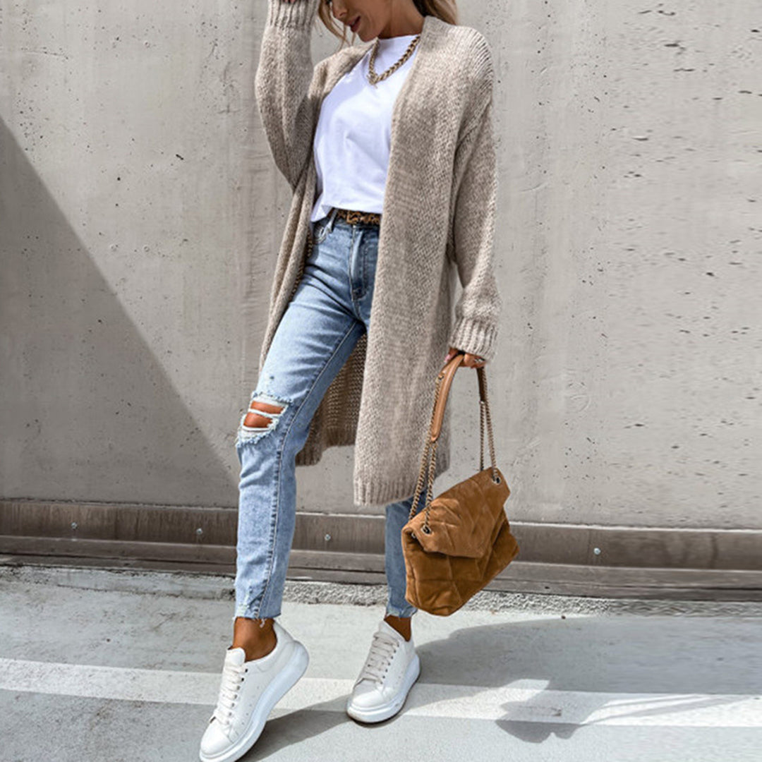 Oana – Cardigan lung tricotat lejer