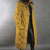 Laurentia – Cardigan lung tricotat cu glugă