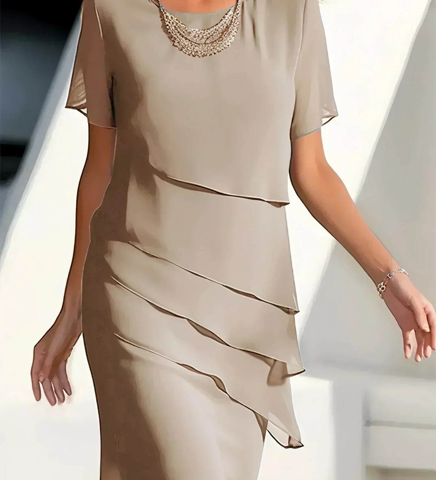 Alexandra – Rochie cu volane suprapuse