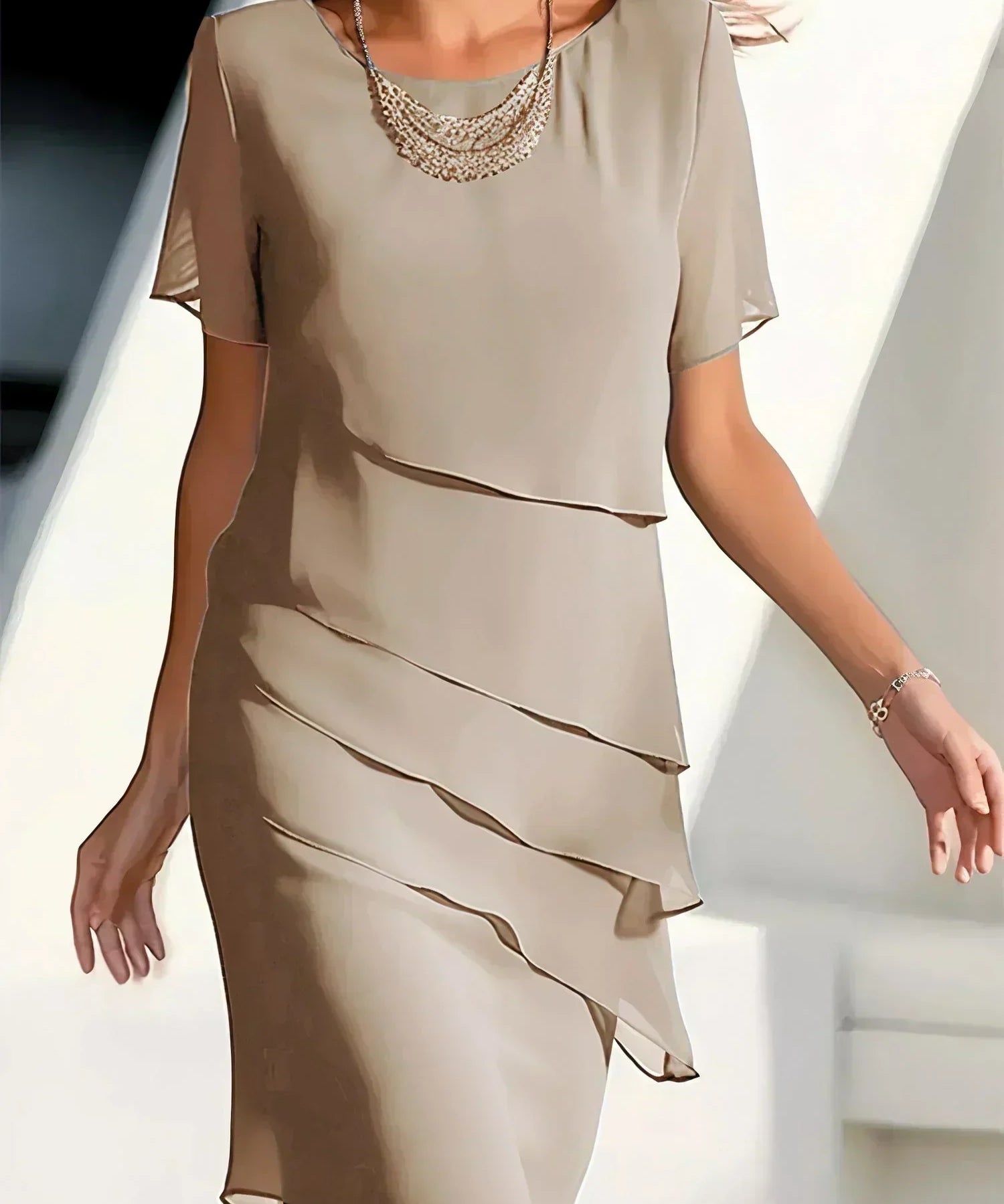 Alexandra – Rochie cu volane suprapuse