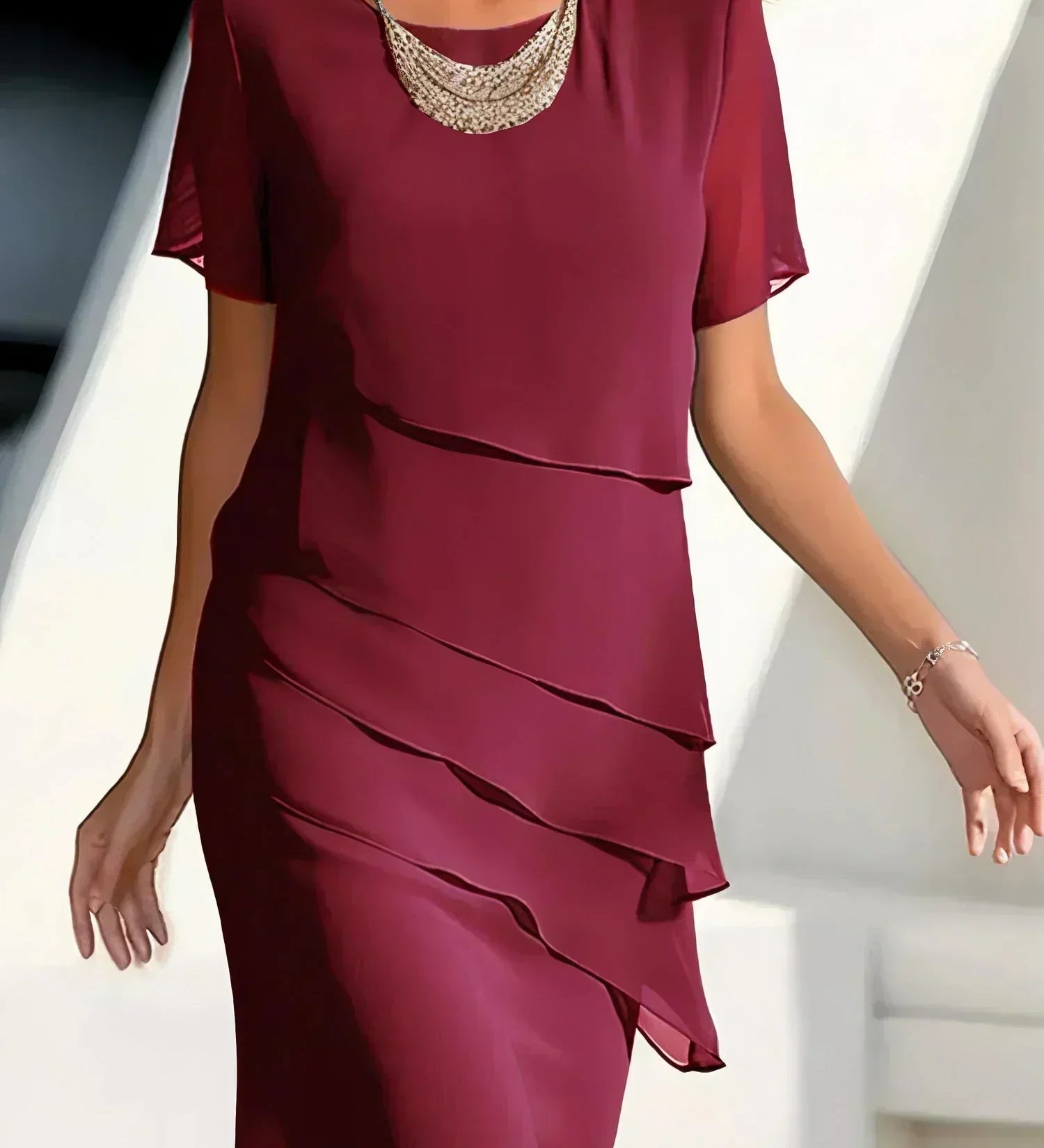 Alexandra – Rochie cu volane suprapuse