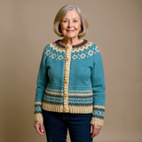 Georgiana – Cardigan nordic cu fulgi