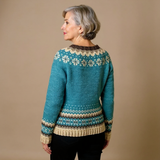 Georgiana – Cardigan nordic cu fulgi
