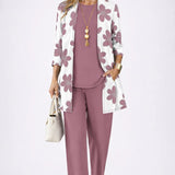 Aurora – Set cu cardigan imprimat