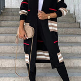Medeea – Cardigan lung cu dungi