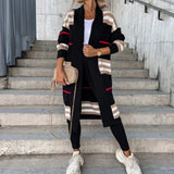 Medeea – Cardigan lung cu dungi