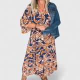 Atena – Rochie maxi cu imprimeu
