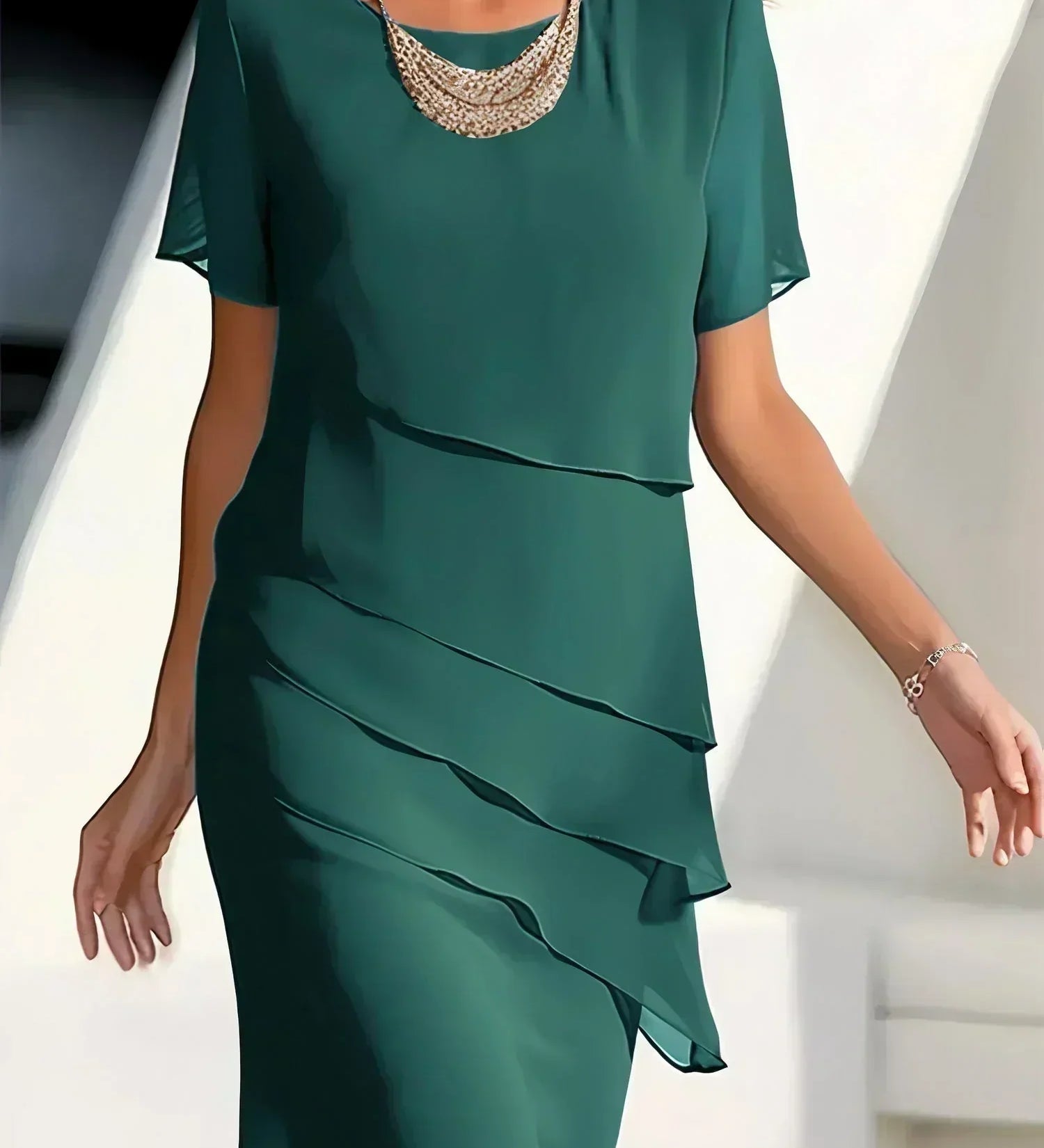Alexandra – Rochie cu volane suprapuse