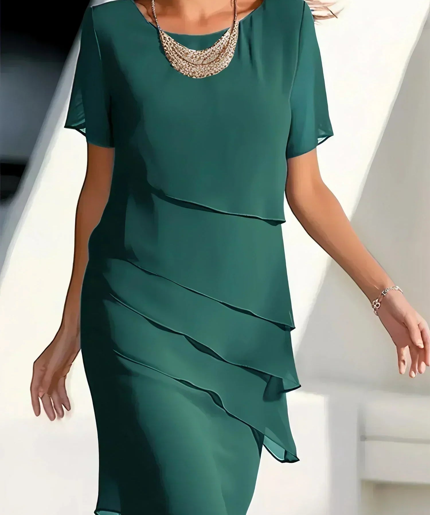 Alexandra – Rochie cu volane suprapuse