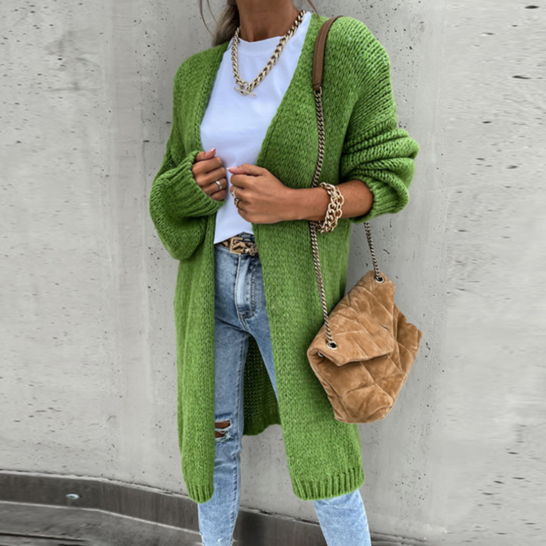 Oana – Cardigan lung tricotat lejer
