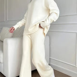 Aniela – Set tricot oversize cu pantaloni