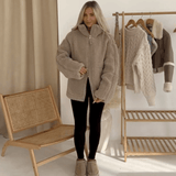Rodica – Geacă teddy cu guler înalt