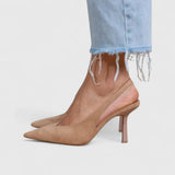 Laura – Pantofi slingback cu vârf ascuțit