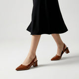 Izabela – Pantofi slingback cu vârf ascuțit