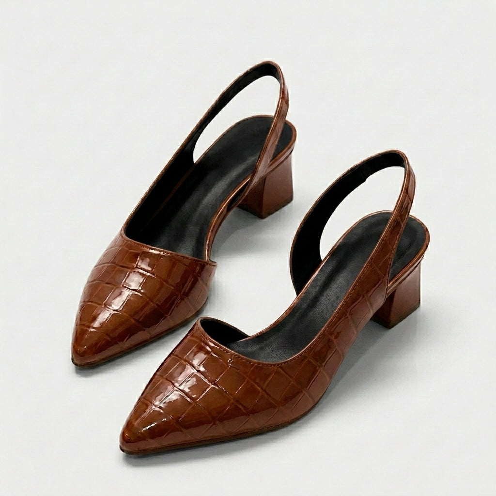 Izabela – Pantofi slingback cu vârf ascuțit