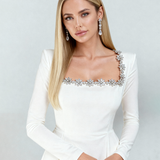 Diana – Rochie de catifea cu cristale