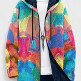 Diana – Hanorac cu fermoar multicolor