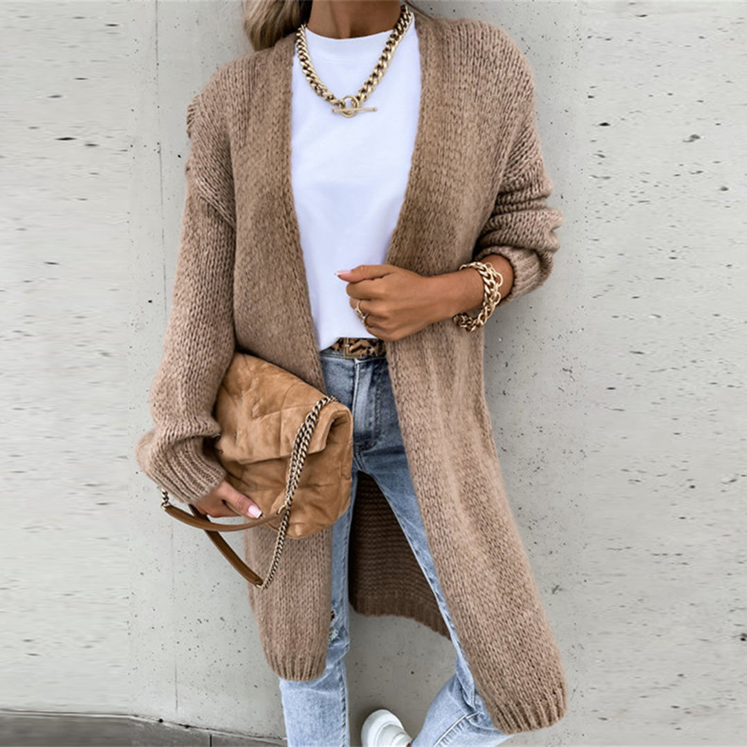 Oana – Cardigan lung tricotat lejer