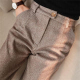Oana – Pantaloni în spic cu pliuri
