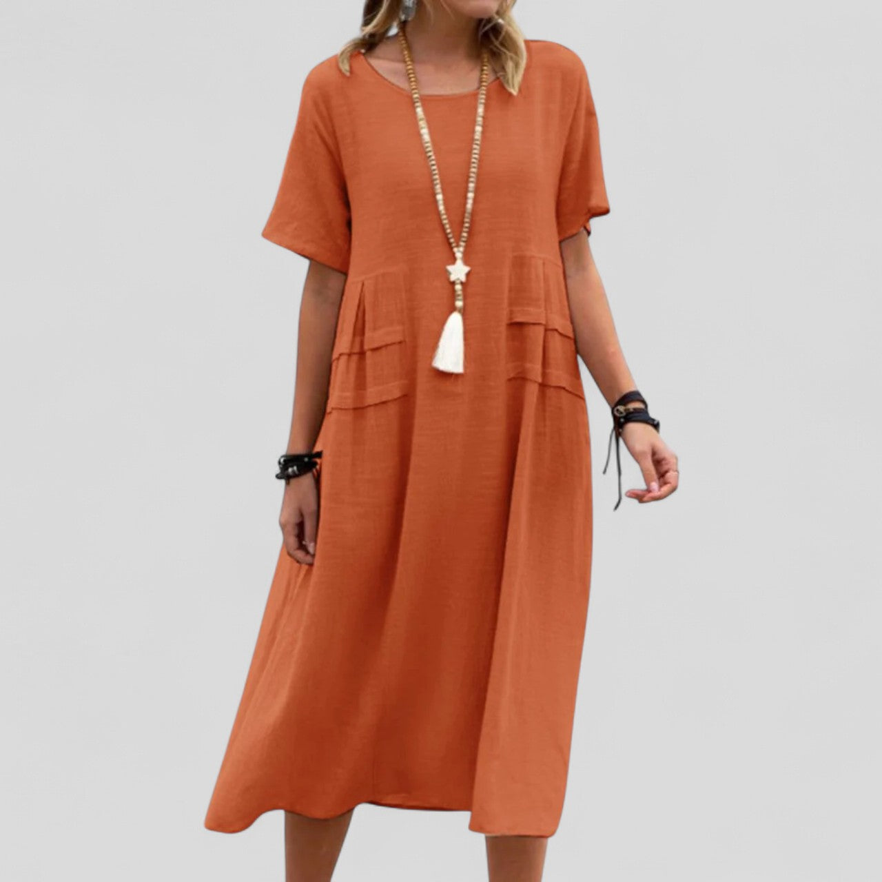 Victoria – Rochie cu buzunare aplicate
