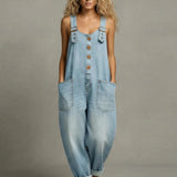 Ariadna – Salopetă din denim cu buzunare