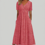 Ramira – Rochie midi cu bust încrucișat