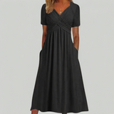 Ramira – Rochie midi cu bust încrucișat