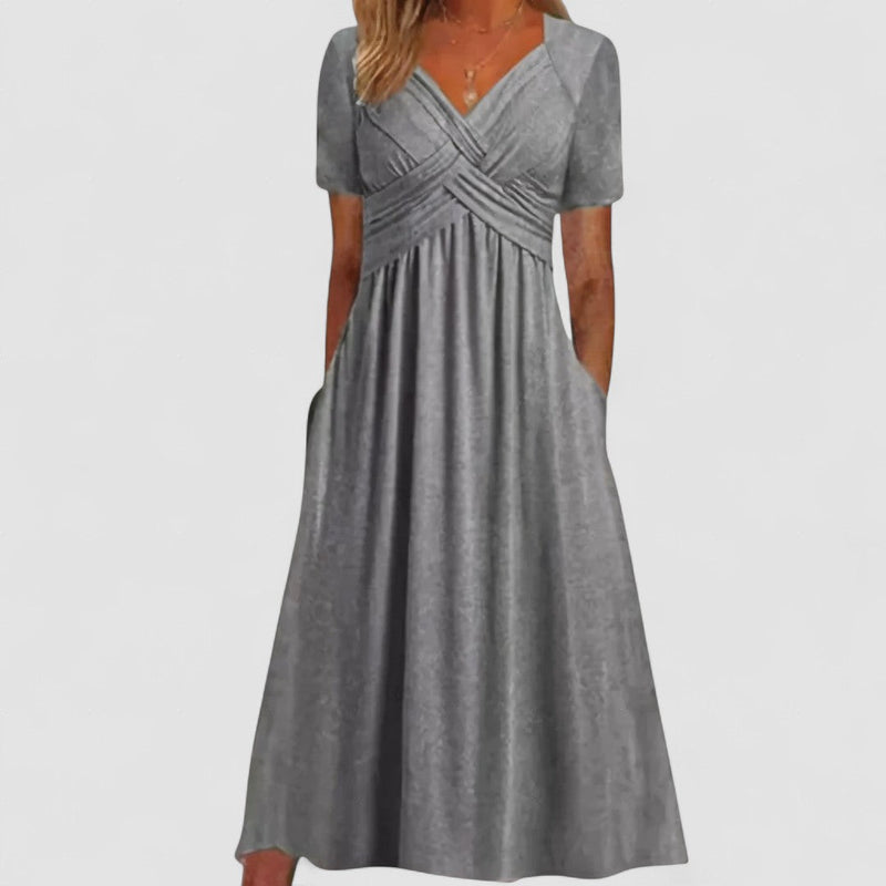 Ramira – Rochie midi cu bust încrucișat