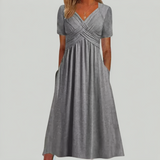 Ramira – Rochie midi cu bust încrucișat