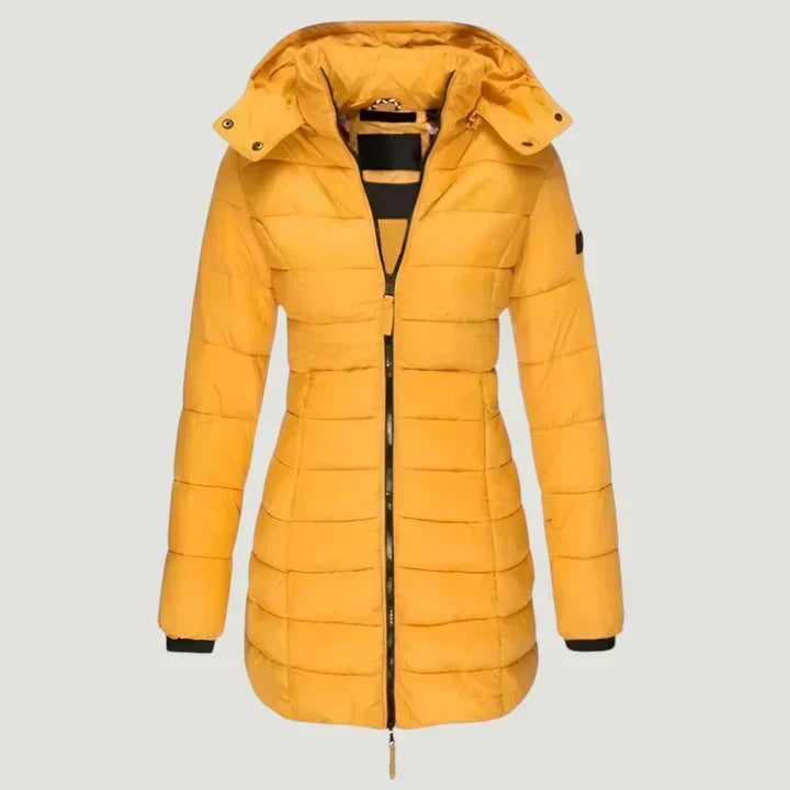 Ada – Geacă puffer lungă cu glugă