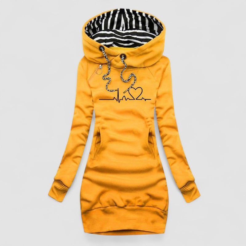 Silvia – Rochie hanorac cu glugă