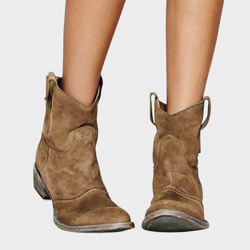 Suzana – Botine western din velur