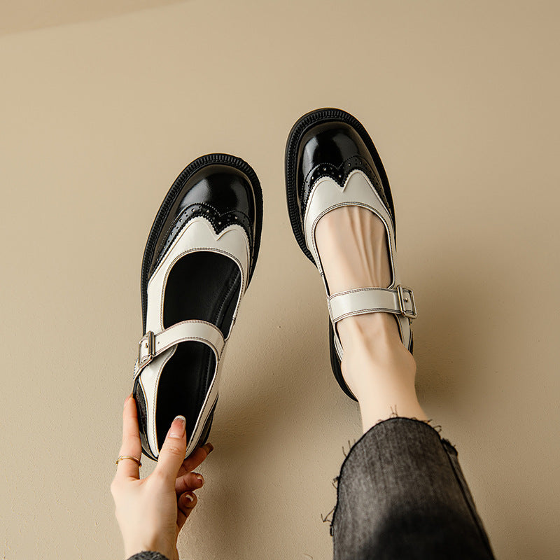 Rodica – Pantofi Mary Jane brogue