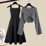 Margareta – Set rochie și pulover scurt
