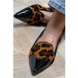 Eva – Mocasini leopard cu vârf lăcuit