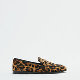 Catrinel – Mocasini leopard cu ornament metalic