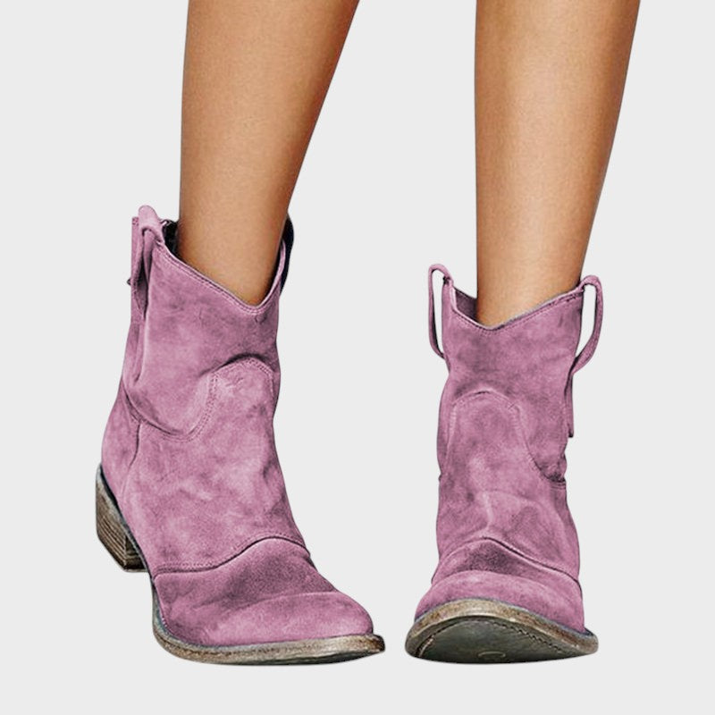 Suzana – Botine western din velur