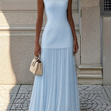 Nastasia – Rochie maxi plisată elegantă
