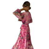 Anastasia – Rochie lungă cu flori