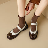 Rodica – Pantofi Mary Jane brogue